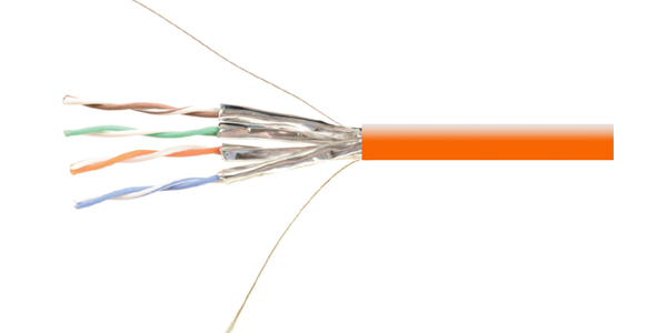 CAT6A UFTP 23AWG, LSZH CABLE 305M, Orange-img-1